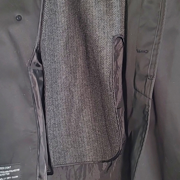 Jean-Paul Germain Elements All Weather Coat Trench Dress Black Size 40S - Picture 9 of 17